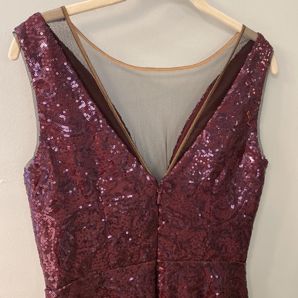Purple Sequin Dress BCBG MaxAzria Size 6 - Picture 4 of 7
